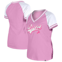 Detroit Lions New Era Women's Mommy & Me V-Neck T-Shirt - Pink for sale