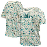 Philadelphia Eagles New Era Women's Glam Game Floral Scoop Neck T-Shirt - Cream discount