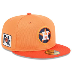 Houston Astros 2025 Spring Training 59FIFTY Fitted Hat - Orange | New Era