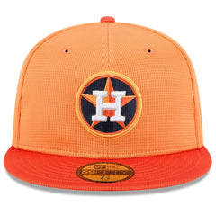 Houston Astros 2025 Spring Training 59FIFTY Fitted Hat - Orange | New Era
