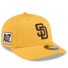 San Diego Padres 2025 Spring Training Low Profile 59FIFTY Fitted Hat - Gold | New Era