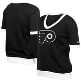 Philadelphia Flyers New Era Women's Game Day Rhinestuds T-Shirt Black