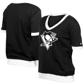 Pittsburgh Penguins New Era Women's Game Day Rhinestuds T-Shirt Black