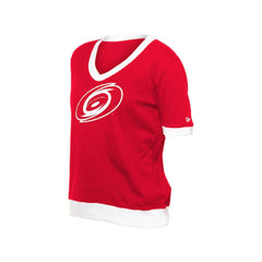 Carolina Hurricanes New Era Women's Game Day Rhinestuds T-Shirt Red