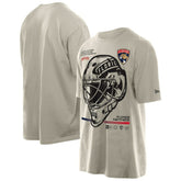 Florida Panthers New Era Goalie Mask T-Shirt Cream