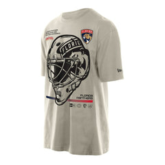 Florida Panthers New Era Goalie Mask T-Shirt Cream