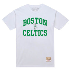 Boston Celtics Hardwood Classics Vintage Warm Up T-Shirt - White | Mitchell & Ness for sale