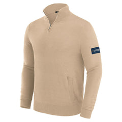 Dallas Cowboys J. Palmer Franchise Quarter-Zip Sweater - Tan on sale
