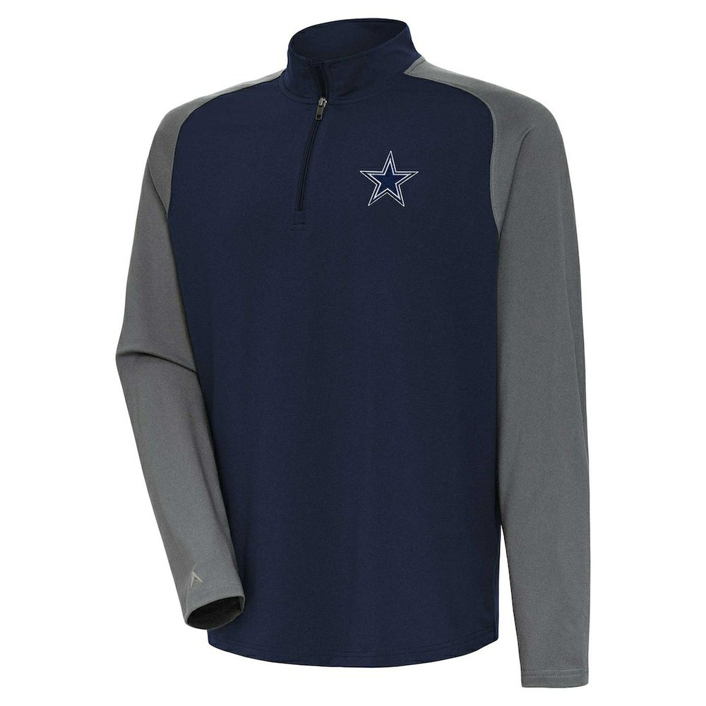 Dallas Cowboys Antigua Dauntless Raglan Quarter-Zip Jacket - Navy for sale