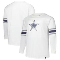 Dallas Cowboys '47 Big & Tall Premier Brex Long Sleeve T-Shirt - White for sale