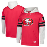 San Francisco 49ers '47 Big & Tall Lacer Pullover Hoodie - Scarlet outlet