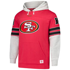 San Francisco 49ers '47 Big & Tall Lacer Pullover Hoodie - Scarlet outlet