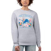 Detroit Lions G-III 4Her by Carl Banks Women's Flower Logo Graphic Fleece Pullover Sweatshirt - Heather Gray outlet