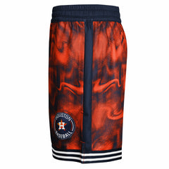 Houston Astros Youth Outfielder Shorts - Navy/Orange