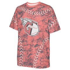 Cleveland Guardians Youth Slide Score Bold T-Shirt - Red