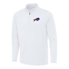 Buffalo Bills Antigua Reprocess Quarter-Zip Top - White for sale