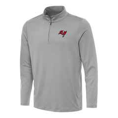 Tampa Bay Buccaneers Antigua Reprocess Quarter-Zip Top - Gray for sale