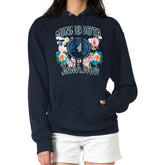 Minnesota Timberwolves G-III 4Her by Carl Banks Women's Flowers Team Logo Graphic Fleece Pullover Hoodie - Navy shop