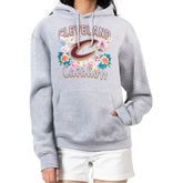 Cleveland Cavaliers G-III 4Her by Carl Banks Women's Flowers Team Logo Graphic Fleece Pullover Hoodie sale - Heather Gray cheap