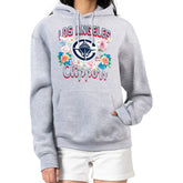 LA Clippers G-III 4Her by Carl Banks Women's Flowers Team Logo Graphic Fleece Pullover Hoodie - Heather Gray shop