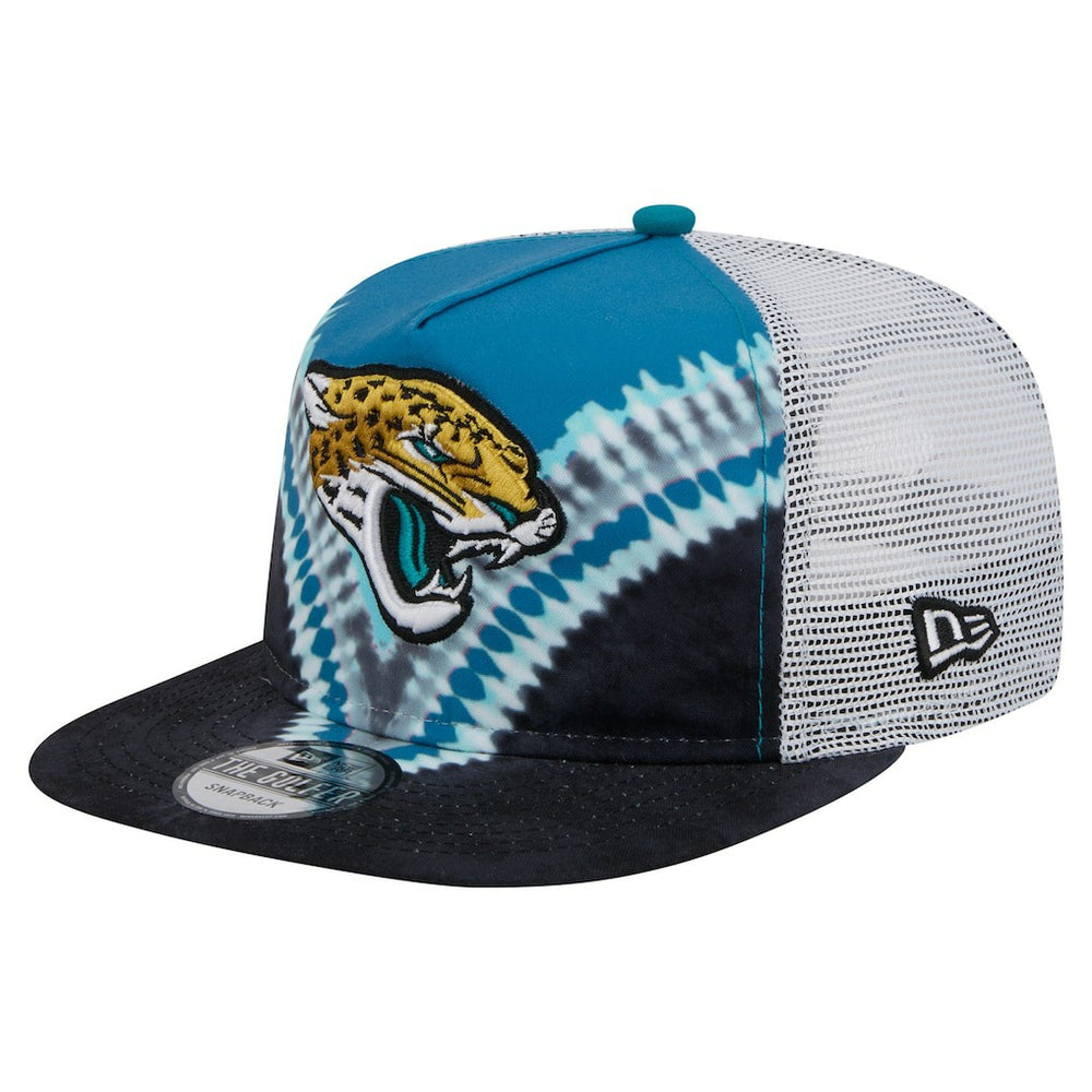 Jacksonville Jaguars New Era Throwback Dye Golfer Snapback Hat - Teal/Black online