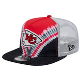 Kansas City Chiefs New Era Throwback Dye Golfer Snapback Hat - Red/Black online