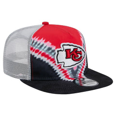 Kansas City Chiefs New Era Throwback Dye Golfer Snapback Hat - Red/Black online