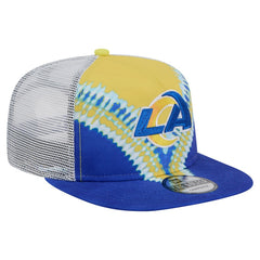 Los Angeles Rams New Era Throwback Dye Golfer Snapback Hat - Gold/Royal sale