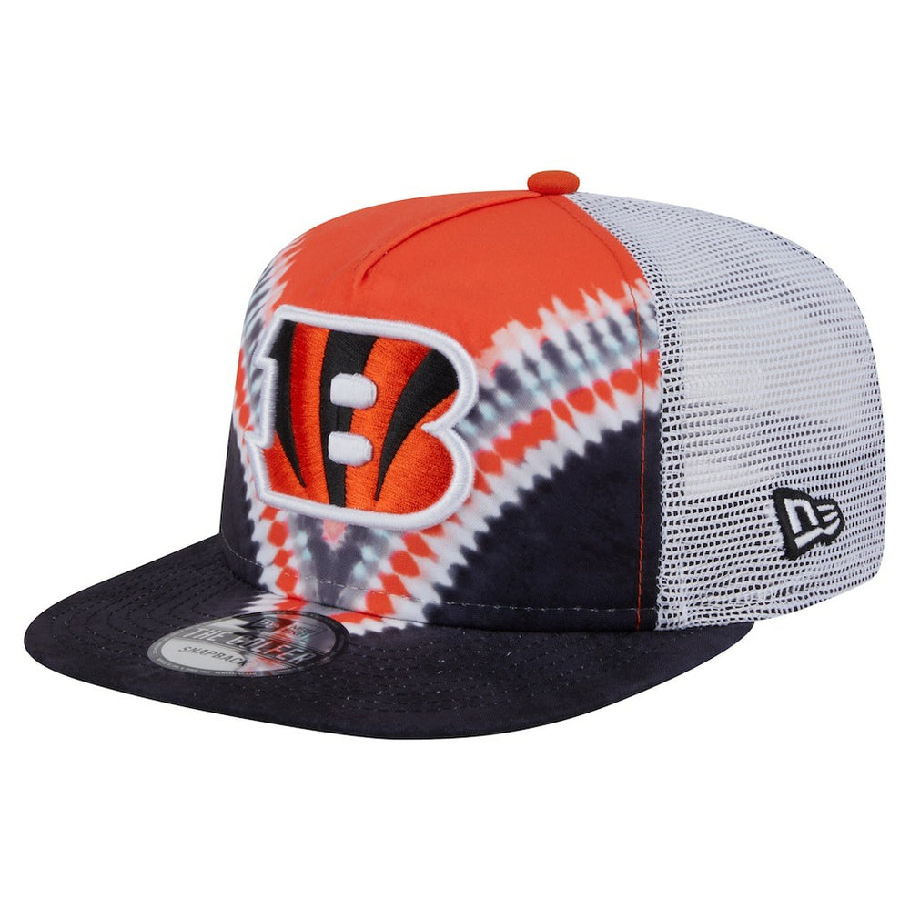 Cincinnati Bengals New Era Throwback Dye Golfer Snapback Hat - Orange/Black online