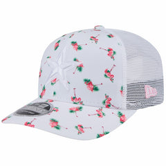 Dallas Cowboys New Era Adventure Flamingo Pattern 9SEVENTY Stretch-Snap Hat - White cheap