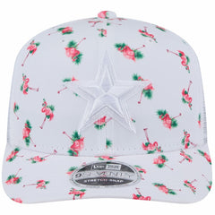 Dallas Cowboys New Era Adventure Flamingo Pattern 9SEVENTY Stretch-Snap Hat - White cheap