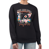 Philadelphia Flyers G-III 4Her by Carl Banks Women's Flower Logo Pullover Sweatshirt Black