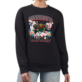 Minnesota Wild G-III 4Her by Carl Banks Women's Flower Logo Pullover Sweatshirt Black