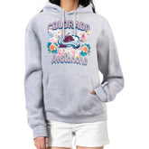 Colorado Avalanche G-III 4Her by Carl Banks Women's Flower Logo Pullover Hoodie Heather Gray