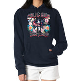 Columbus Blue Jackets G-III 4Her by Carl Banks Women's Flower Logo Pullover Hoodie Navy