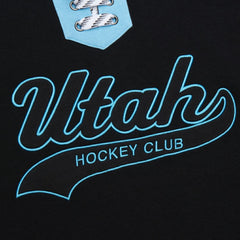 Utah Hockey Club Mitchell & Ness Heritage Lace-Up Pullover Sweatshirt Black