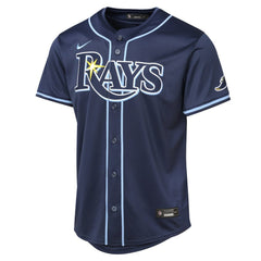 Tampa Bay Rays Youth Road Limited Jersey - Navy