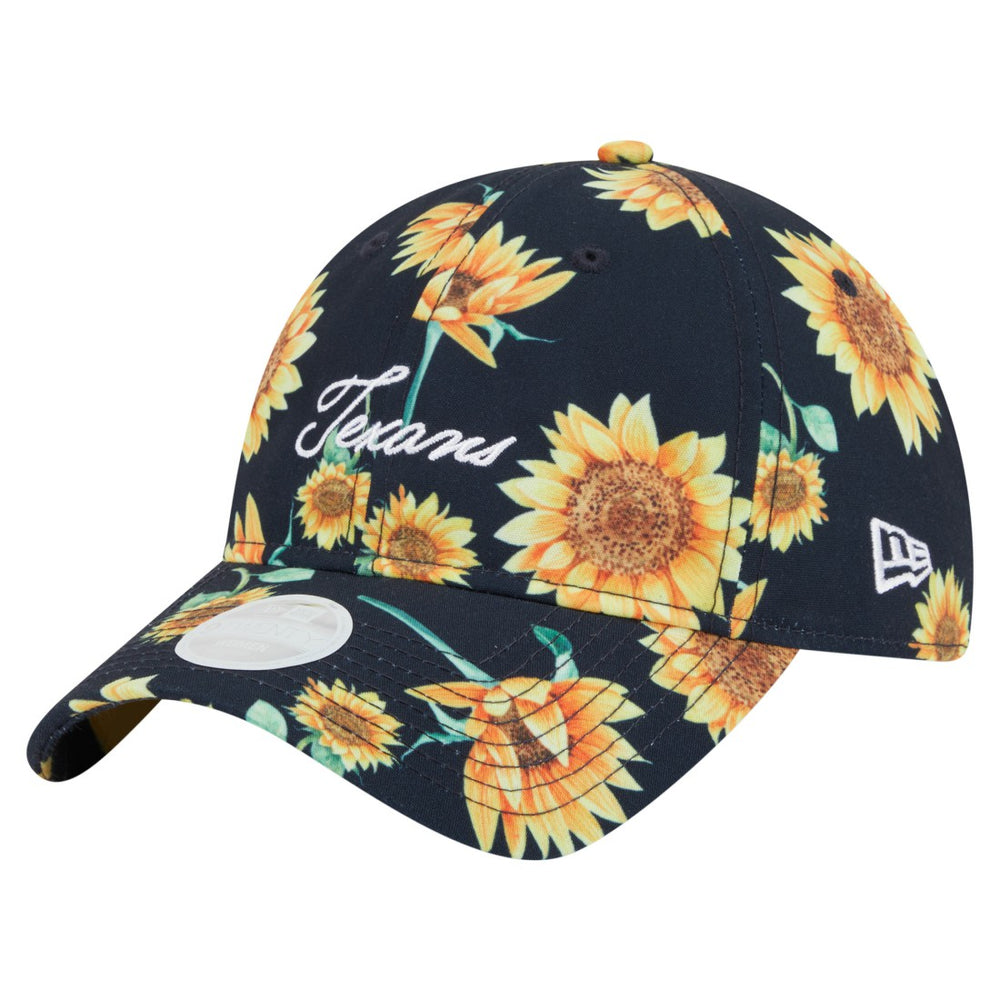 Houston Texans New Era Women's Adventure Sunflower 9TWENTY Adjustable Hat - Navy discount