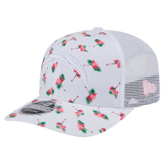 Los Angeles Chargers New Era Adventure Flamingo Pattern 9SEVENTY Stretch-Snap Hat - White discount