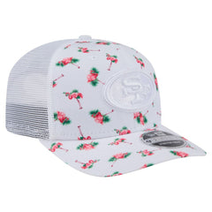 San Francisco 49ers New Era Adventure Flamingo Pattern 9SEVENTY Stretch-Snap Hat - White sale
