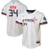 Nolan Ryan Houston Astros Youth 2025 City Connect Limited Player Jersey - White | Nike
