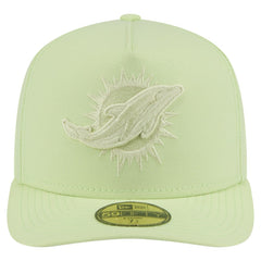 Miami Dolphins New Era Color Pack A-Frame 59FIFTY Fitted Hat - Light Green outlet