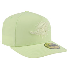 Miami Dolphins New Era Color Pack A-Frame 59FIFTY Fitted Hat - Light Green outlet