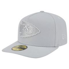 Kansas City Chiefs New Era Color Pack A-Frame 59FIFTY Fitted Hat - Gray for sale