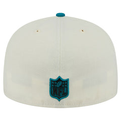 Jacksonville Jaguars New Era Main 59FIFTY Fitted Hat - Cream/Teal cheap