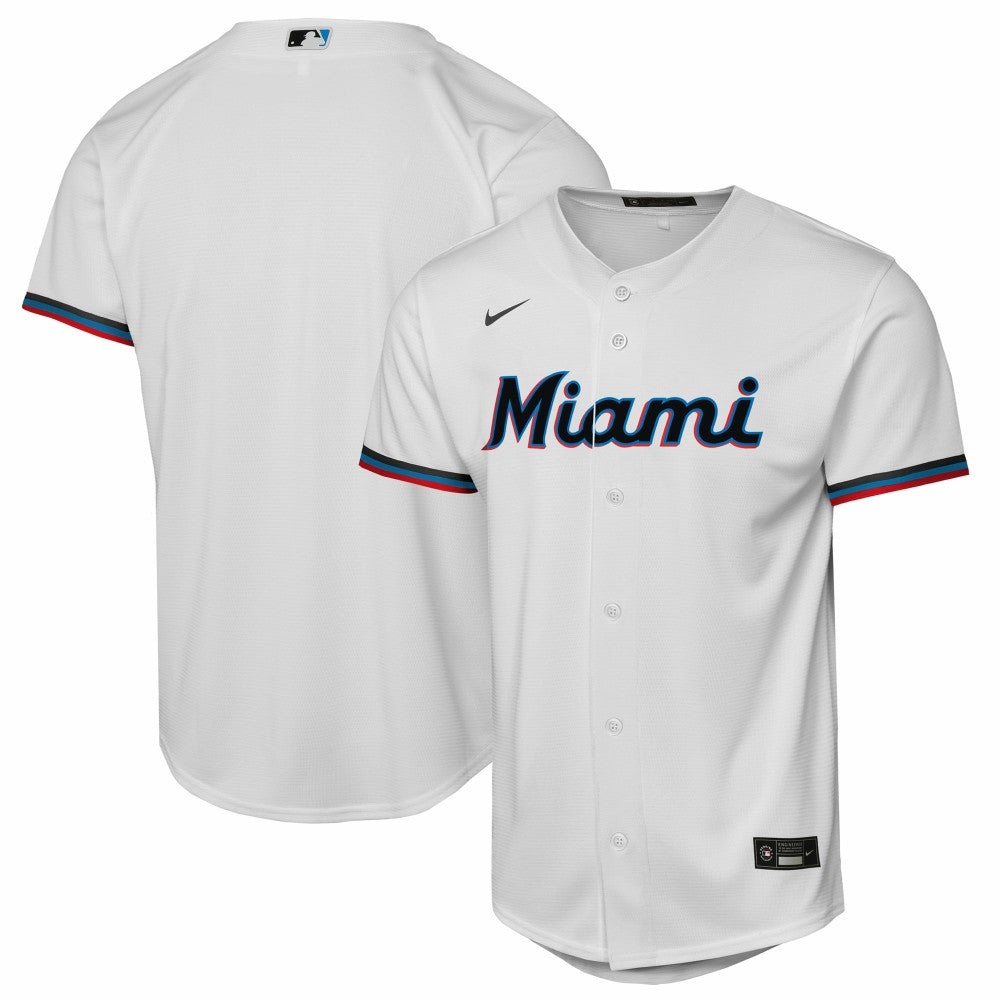 Miami Marlins Youth Home Replica Jersey - White | Nike