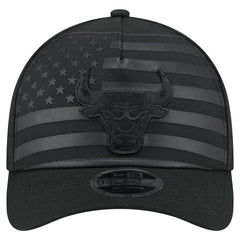 Chicago Bulls Game Day Flag A-Frame 9FORTY Adjustable Hat - Black | New Era on sale