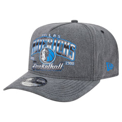 Dallas Mavericks Throwback Washed Pre-Curved 9FIFTY Snapback Hat sale - Charcoal | New Era cheap