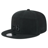 Philadelphia 76ers Adventure Canvas Split Panel 9FIFTY Snapback Hat - Black | New Era shop