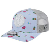 Dallas Mavericks Adventure Aloha Pattern 9SEVENTY Stretch-Snap Hat sale - Light Blue/Gray | New Era on sale